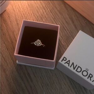 Pandora Rose in Bloom ring New in box